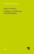 Cover-Bild zum Titel 'Lehrbuch zur Einleitung in die Philosophie' von 'Johann F Herbart'