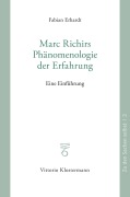 Cover-Bild zum Titel 'Marc Richirs Phänomenologie der Erfahrung' von 'Fabian Erhardt'