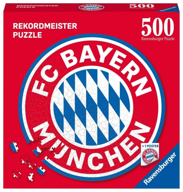 Erwachsenenpuzzle 500 Teile - FC Bayern München - FC Bayern Logo - 