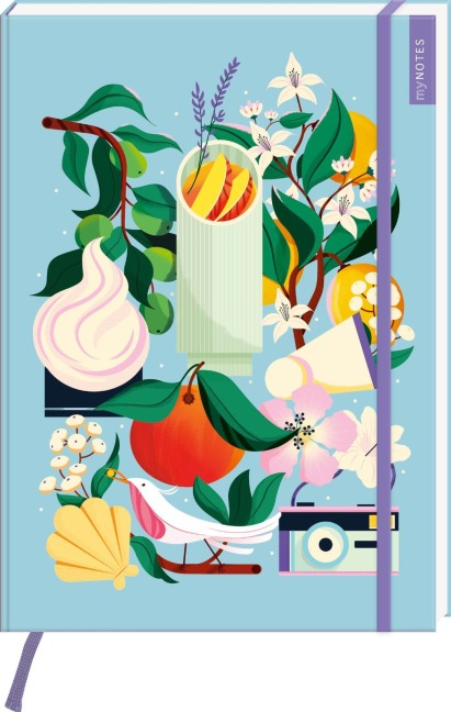 myNOTES Papeterie: Notizbuch A4 Farben des Sommers - 