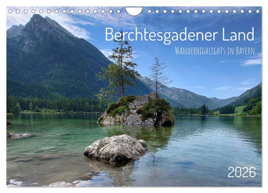 Berchtesgadener Land - Wanderhighlights in Bayern (Wandkalender 2026 DIN A4 quer), CALVENDO Monatskalender - Martin Winzer