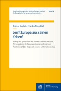 Cover-Bild zum Titel 'Lernt Europa aus seinen Krisen?' von ''