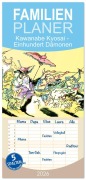 Cover-Bild zum Titel 'Familienplaner 2026 - Kawanabe Kyosai - Einhundert Dämonen mit 5 Spalten (Wandkalender, 21 x 45 cm) CALVENDO' von 'Timearts Kunstkalender'