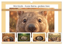 Cover-Bild zum Titel 'Wombats - Kurze Beine, großes Herz (Wandkalender 2027 DIN A3 quer), CALVENDO Monatskalender' von 'Liam Blue'
