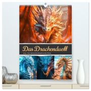 Cover-Bild zum Titel 'Das Drachenduell (hochwertiger Premium Wandkalender 2026 DIN A2 hoch), Kunstdruck in Hochglanz' von 'Steffen Gierok-Latniak'