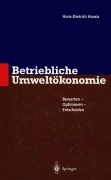 Cover-Bild zum Titel 'Betriebliche Umweltökonomie' von 'Hans-Dietrich Haasis'