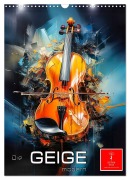 Cover-Bild zum Titel 'Die Geige modern (Wandkalender 2026 DIN A3 hoch), CALVENDO Monatskalender' von 'Peter Roder'