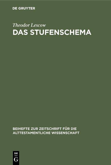 Das Stufenschema - Theodor Lescow