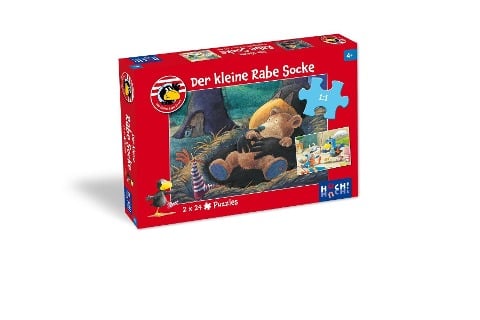 Der kleine Rabe Socke - Puzzle 1. 2 Puzzle mit 24 Teilen - Annet Rudolph