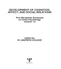 Cover-Bild zum Titel 'Development of Cognition, Affect, and Social Relations' von ''