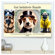 Cover-Bild zum Titel 'Gut behütete Hunde (hochwertiger Premium Wandkalender 2026 DIN A2 quer), Kunstdruck in Hochglanz' von 'Claudia Kleemann'