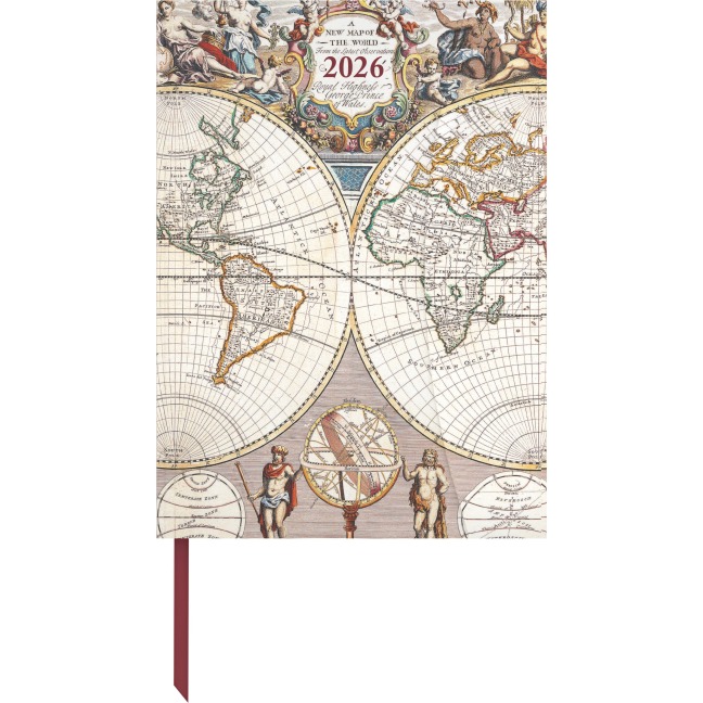 Antique Maps 2026 - Diary - Buchkalender - Taschenkalender - 16x22 - 