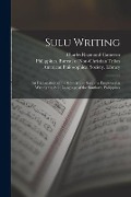 Sulu Writing [microform]: an Explanation of the Sulu-Arabic Script as Employed in Writing the Sulu Language of the Southern Philippines - 