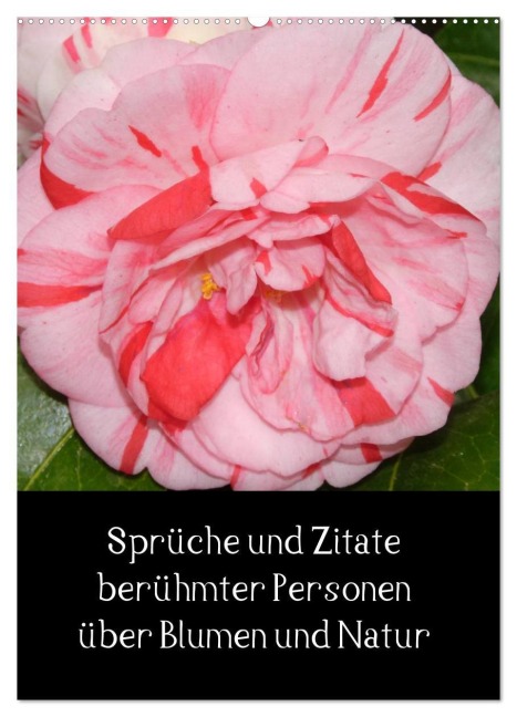 Sprüche und Zitate berühmter Personen über Blumen und Natur (Wandkalender 2026 DIN A2 hoch), CALVENDO Monatskalender - Sven Herkenrath