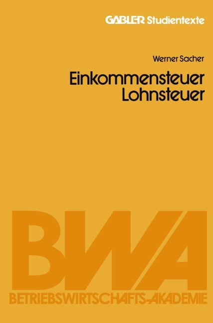Einkommensteuer / Lohnsteuer - Werner Sacher