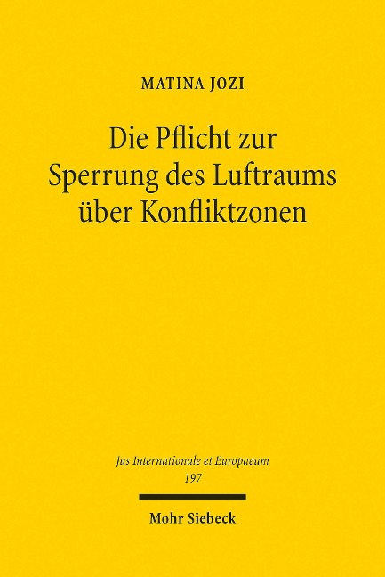 Die Pflicht zur Sperrung des Luftraums über Konfliktzonen - Matina Jozi