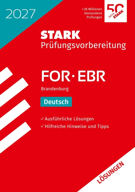 STARK Lösungen zu Deutsch - FOR/EBR 2027 Brandenburg - Prüfungsvorbereitung - 