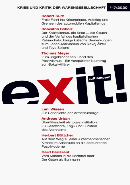 exit! Krise und Kritik der Warengesellschaft, Heft 17 - 