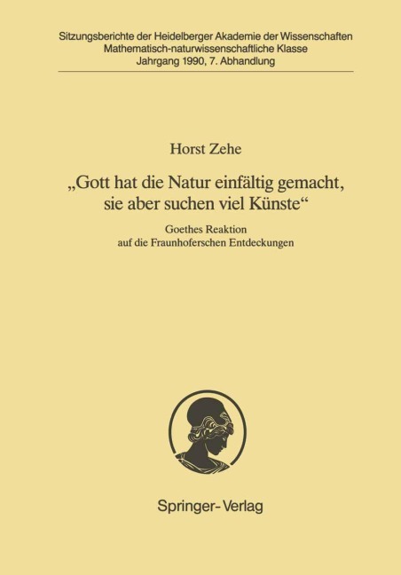 "Gott hat die Natur einfältig gemacht, sie aber schon viel Künste" - Horst Zehe