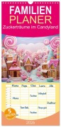 Familienplaner 2026 - Zuckerträume im Candyland mit 5 Spalten (Wandkalender, 21 x 45 cm) CALVENDO - Ally Bee
