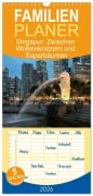 Cover-Bild zum Titel 'Familienplaner 2026 - Singapur: Zwischen Wolkenkratzern und Superbäumen mit 5 Spalten (Wandkalender, 21 x 45 cm) CALVENDO' von 'Michael Heber heber-michael. de'