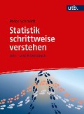 Cover-Bild zum Titel 'Statistik schrittweise verstehen' von 'Peter Schmidt'