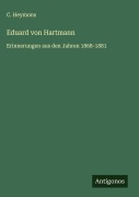 Cover-Bild zum Titel 'Eduard von Hartmann' von 'C. Heymons'