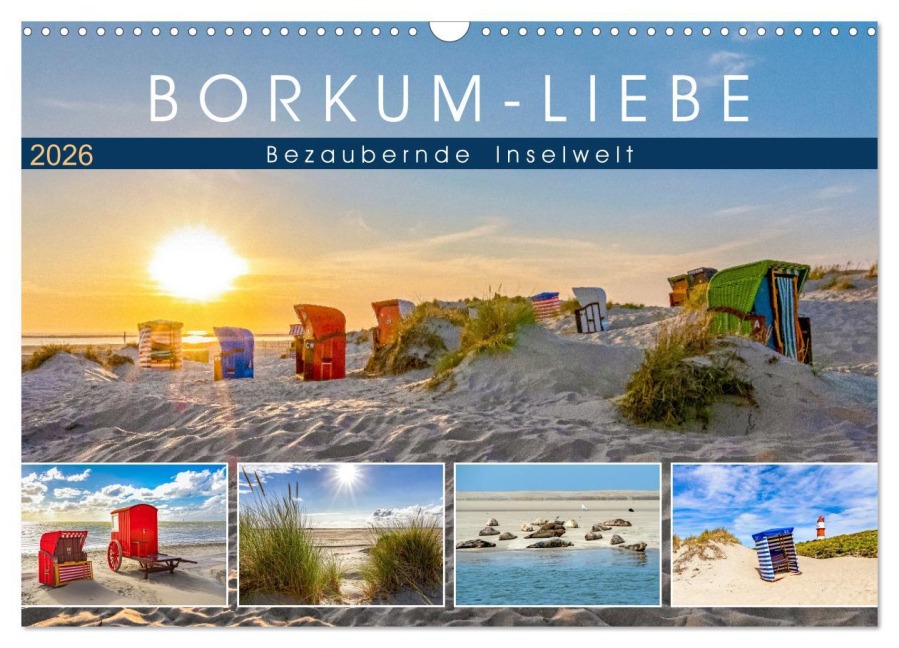 BORKUM-LIEBE (Wandkalender 2026 DIN A3 quer), CALVENDO Monatskalender - Andrea Dreegmeyer