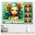 Zauberhafte Meerjungfrauen. Liebliche Illustrationen (hochwertiger Premium Wandkalender 2025 DIN A2 quer), Kunstdruck in Hochglanz - Rose Hurley