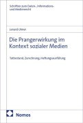 Cover-Bild zum Titel 'Die Prangerwirkung im Kontext sozialer Medien' von 'Lenard Ulmer'