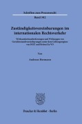 Cover-Bild zum Titel 'Zuständigkeitsvereinbarungen im internationalen Rechtsverkehr' von 'Andreas Hermann'