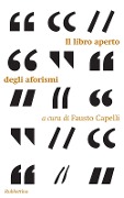 Cover-Bild zum Titel 'Il libro aperto degli aforismi' von ''