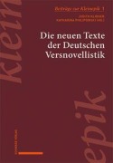 Cover-Bild zum Titel 'Die neuen Texte der Deutschen Versnovellistik' von ''