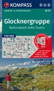 Cover-Bild zum Titel 'KOMPASS Wanderkarte 39 Glocknergruppe, Nationalpark Hohe Tauern 1:50.000' von ''