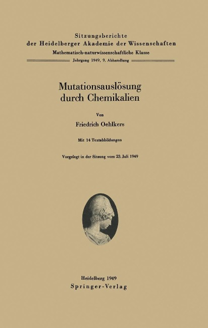 Mutationsauslösung durch Chemikalien - F. Oehlkers