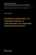 Cover-Bild zum Titel 'Schädliche traditionelle und kulturelle Praktiken im internationalen und regionalen Menschenrechtsschutz' von 'Romy Klimke'