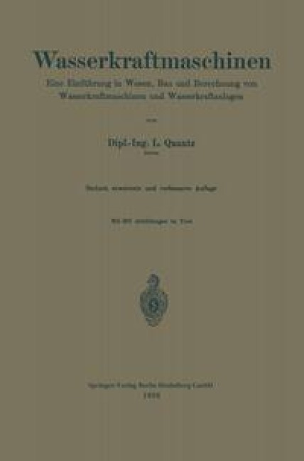 Wasserkraftmaschinen - Ludwig Quantz