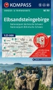 KOMPASS Wanderkarte 761 Elbsandsteingebirge, Nationalpark Sächsische Schweiz, Nationalpark Böhmische Schweiz 1:25.000 - 
