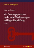 Cover-Bild zum Titel 'Verfassungsprozessrecht und Verfassungsmäßigkeitsprüfung' von 'Hubertus Gersdorf'