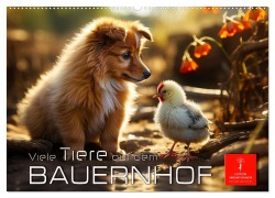 Viele Tiere auf dem Bauernhof (Wandkalender 2026 DIN A2 quer), CALVENDO Monatskalender - Peter Roder