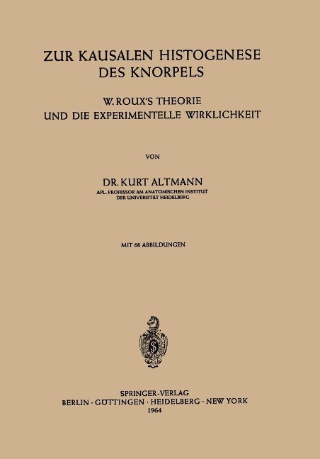 Zur Kausalen Histogenese des Knorpels - K. Altmann