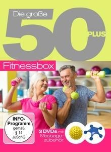 Die Groáe 50+Fitnessbox mit Massagezubehör - Fitness-Gymnastik-Wellnesss