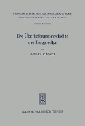 Cover-Bild zum Titel 'Die Überlieferungsgeschichte der Bergpredigt' von 'Hans-Theo Wrege'