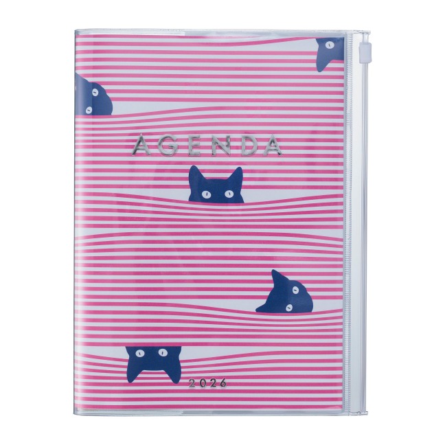 MARK'S 2025/26 Taschenkalender, A5 Cats // Pink - 