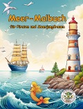 Cover-Bild zum Titel 'Meer-Malbuch für Piraten und Meerjungfrauen' von 'Nanja Holland'