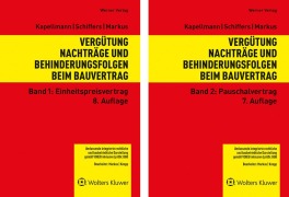 Cover-Bild zum Titel 'Vergütung, Nachträge und Behinderungsfolgen beim Bauvertrag' von 'Klaus D. Kapellmann, Jochen Markus, Karl-Heinz Schiffers'
