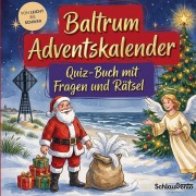 Cover-Bild zum Titel 'Baltrum-Adventskalender: Quiz-Buch mit Fragen und Rätsel' von 'Schlauvento Interactive'
