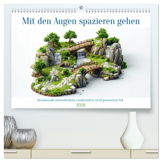 Mit den Augen spazieren gehen (hochwertiger Premium Wandkalender 2026 DIN A2 quer), Kunstdruck in Hochglanz - Kerstin Waurick