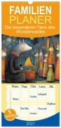 Cover-Bild zum Titel 'Familienplaner 2027 - Die besonderen Tiere des Wunderwaldes mit 5 Spalten (Wandkalender, 21 x 45 cm) CALVENDO' von 'Anne Seltmann'