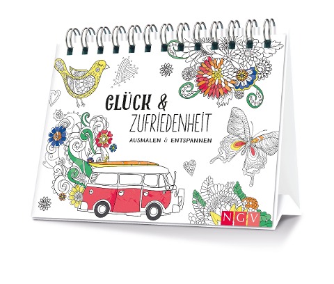 Glück & Zufriedenheit. Ausmalen - Aufstellen - Entspannen - 
